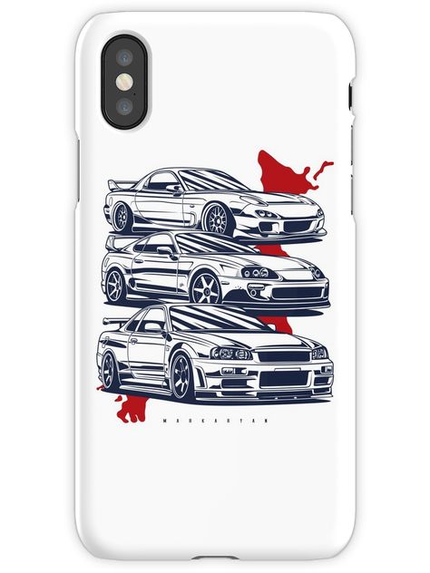 Gtr Supra, Skyline Gtr, Iphone Case Covers, Iphone X, Jdm, Bright Colors, Iphone 7, Iphone Case, Case Cover