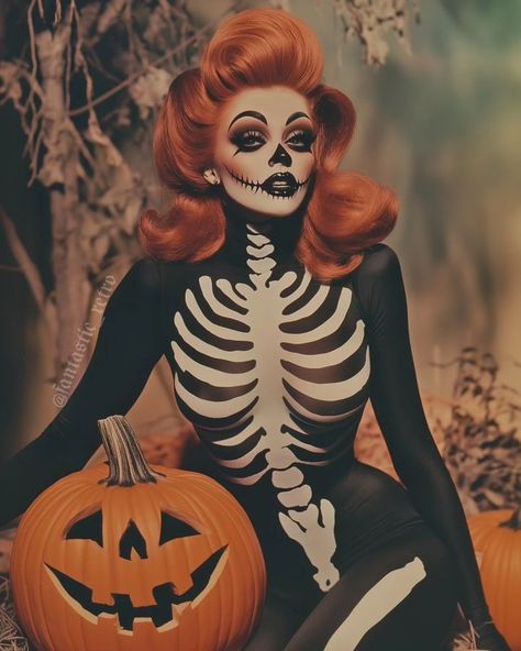 #halloweencostume • Instagram Hairstyles For Halloween, Steampunk Halloween Costumes, Bouncy Waves, Inspiring Hairstyles, Steampunk Halloween, Purple Highlights, Halloween Everyday, Skeleton Bones, Messy Buns