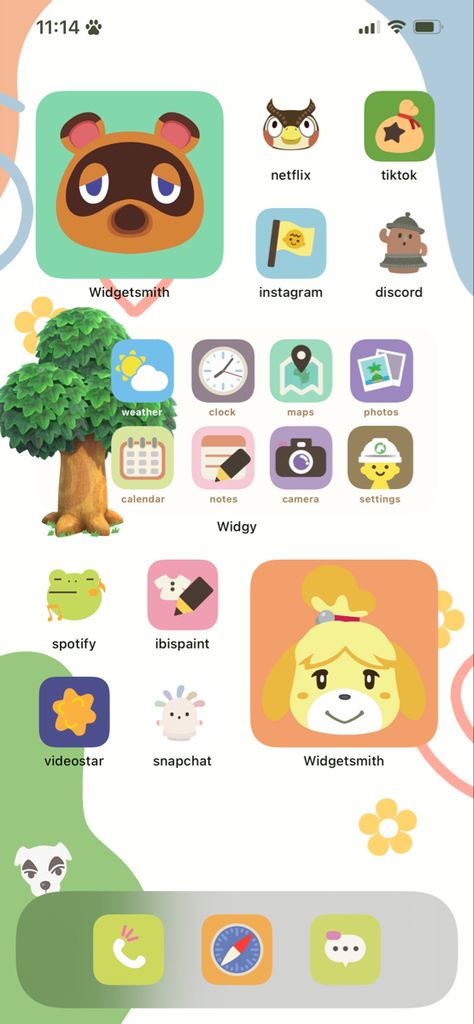 Acnh Lock Screen, Animal Crossing Iphone Theme, Animal Crossing Moodboard, Animal Crossing Home Screen, Nintendo Homescreen, Animal Crossing Homescreen, Animal Crossing Header, Animal Crossing Ios, Acnh Moodboard