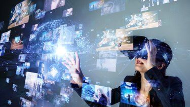 #techglasses #virtualreality #VRgamingexperience Future Thinking, Future Technology Concept, Virtual Reality Technology, Virtual Environment, Vr Experience, Virtual Museum, Technology Trends, Future Technology, Immersive Experience