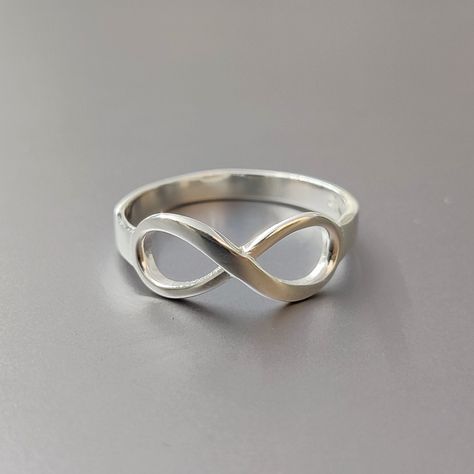 Handmade Silver Rings, Wear Rings, Silver Infinity Ring, Pretty Henna, Wide Silver Ring, Plain Ring, Silver Jewellery Online, Plain Rings, Meditation Ring