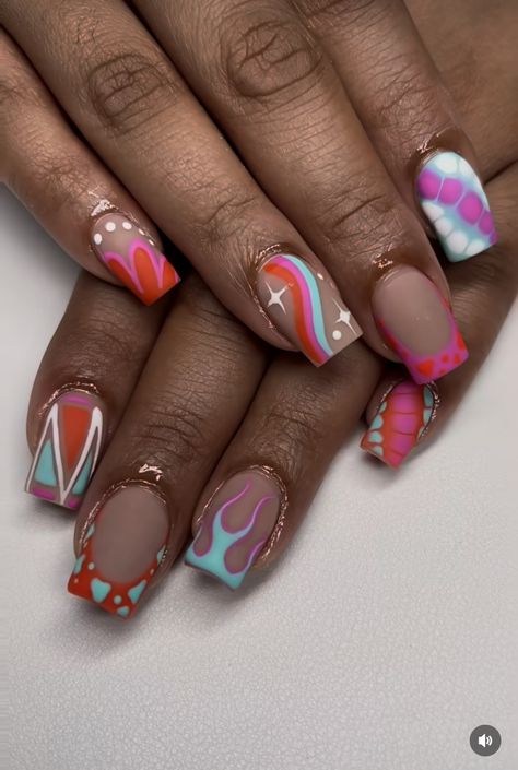 Shellac Nail Designs, Sweet Nails, Themed Nails, Square Nail Designs, Short Square Nails, Birthday Shoot, Dope Nail Designs, Shellac Nails, Sweet 16 Parties