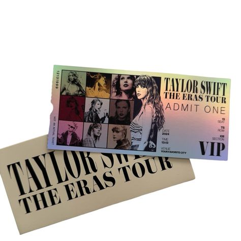 Came With The Vip Box From Her Amsterdam Concert Unrealistic Wishlist, Taylor Swift Tickets, Vip Ticket, Photos Of Taylor Swift, Vip Tickets, Taylor Swift The Eras Tour, Miss America, Bullet Journal Stickers, Taylor Swift Wallpaper