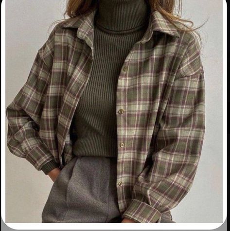 Complex Aesthetic, Classy Vintage Outfits, Flannel Shirt Outfit, November Fashion, Dark Academia Fashion Pants, Airbrush App, Flannel Outfits, Dark Academia Fashion, Academia Fashion