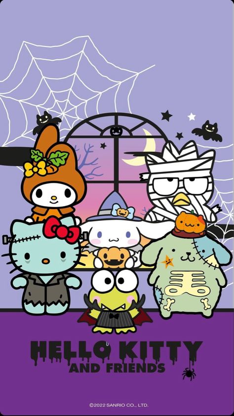 Hello Kitty And Friends Halloween Wallpaper, Hello Kitty And Friends Halloween, Hello Kitty Halloween Wallpaper, Sanrio Halloween, Sanrio Wallpapers, Helloween Wallpaper, Hello Kitty Wallpaper Hd, Pink Wallpaper Hello Kitty, Hello Kitty Videos