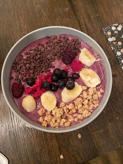 Asahi Bowl Recipe, Smoothie Bowl Recipe Healthy, Smoothie Bowl Recipe, Smoothie Bowl, Bowls Recipe, Cafe Food, Pretty Food, Acai Bowl, Food To Make