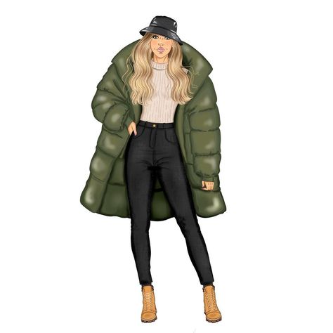 Sarah Jane| @illustriousjane All the winter layers! #fashionillustration #fashionsketch #winteroutfitideas #buckethat #pufferjacket Puffer Outfit, Winter Layers, Sarah Jane, Winter Layering, Fashion Design Drawings, Drawing Clothes, Illustration Sketches, Jacket Design, Winter Fashion Outfits