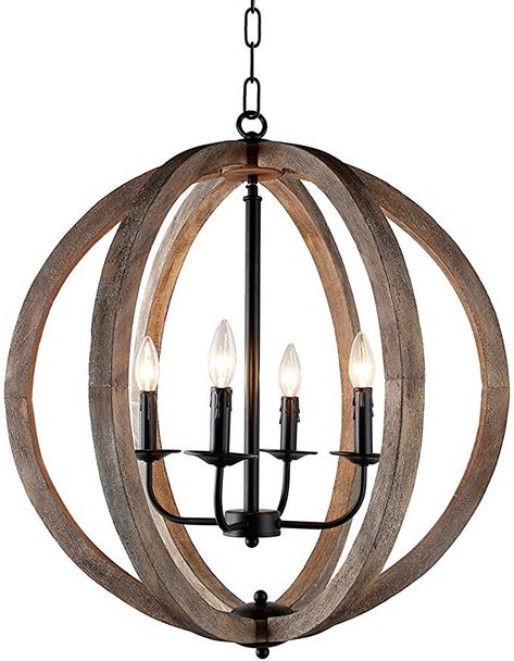 Sphere Light Fixture, Wood And Metal Chandelier, Chandelier Wood, Sphere Light, Globe Ceiling Light, Orb Chandelier, Indoor Chandelier, Antique Light Fixtures, Foyer Chandelier