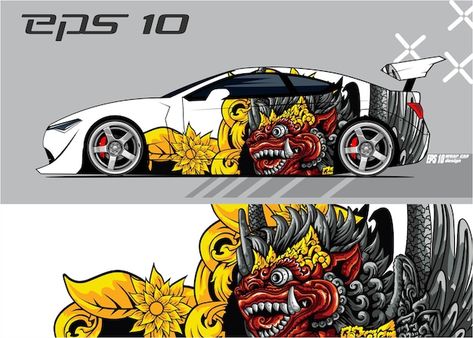 Cute Car Wrap Design, Drift Car Sticker, Drift Car Design, Car Wrap Design Ideas Graphic Designers, Auto Stickers Ideas, Car Sticker Design Graphics, Drift Car Livery Design, Car Graphic Design, Car Graphics Decals