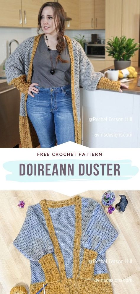 Crochet Duster Crochet Flowy Cardigan Pattern Free, Duster Cardigan Crochet, Free Duster Crochet Pattern, Crochet Slouchy Cardigan Pattern Free, Crochet House Coat Free Pattern, Boho Crochet Cardigan Pattern, Knitted Duster Cardigan Pattern, Crochet Long Hooded Cardigan Pattern Free, Crochet Maxi Cardigan