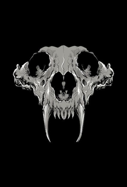 Animal Skulls Wallpaper, Wolf Skull Illustration, Wolf With Skull Face, Wolf Skull Front View, Wolf Skull Tattoo Design, Vampire Skull Drawing, Skull Vector Logo, Skull Wolf Art, Skull Illustration Artworks