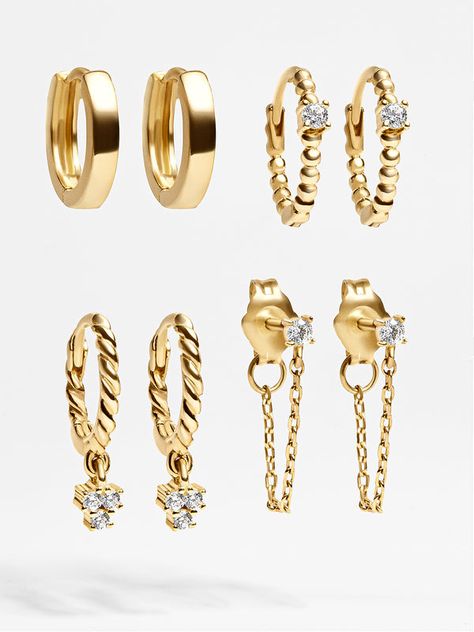 Shop fine jewelry sets at BaubleBar, featuring necklace & bracelet sets, 18K gold stackable rings & more. Enjoy free UPS shipping over $75 & free returns. Gold Earring Set, Gold Medallion Necklace, Bridal Earrings Studs, Freshwater Pearl Drop Earrings, Ups Shipping, Safety Pin Earrings, 18k Gold Earrings, Gold Bead Bracelets, Gold Ring Sets