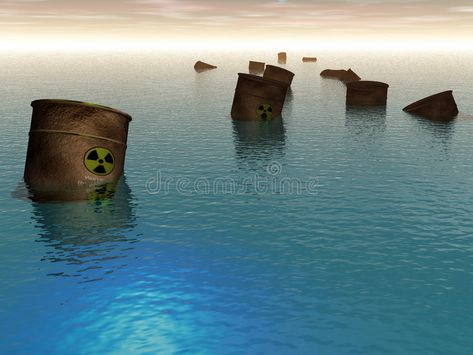 Radioactive pollution in sea. Graphic illustration , #Aff, #pollution, #Radioactive, #sea, #illustration, #Graphic #ad Radioactive Pollution, Sea Pollution, Pollution Pictures, Biodiversity Loss, Surealism Art, Sea Illustration, Oil Drum, Water Drawing, Water Pollution