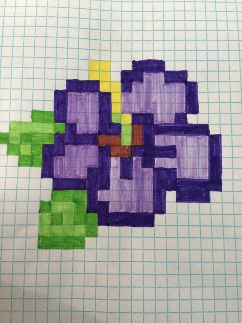 Graph Paper Ideas, Pixels Drawing, Pixel Drawing Aesthetic, Aesthetic Pixel Art, Friday Funny Pictures, Flower Chart, Graph Paper Designs, Graph Paper Drawings, Easy Pixel Art