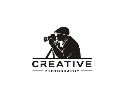 Vintage creative photography logo design... | Premium Vector #Freepik #vector #camera #camera-logo #camera-silhouette #logo Logo Fotografia, Best Photography Logo, Creative Photography Logo, Wedding Photography Logo, Logo Design Photography, Profile Picture Images, Film Logo, Beautiful Business Card, Vector Frame