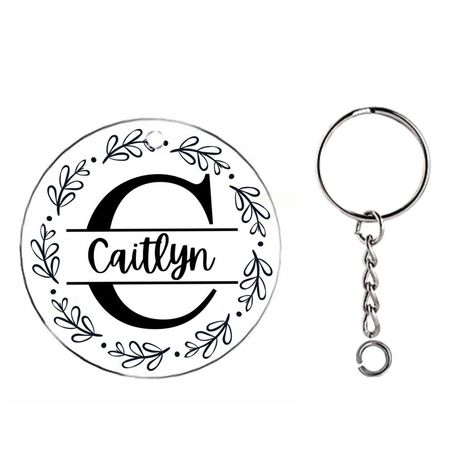 Circle Acrylic Keychain Ideas, Circle Keychain Ideas, Acrylic Circle Keychain, Circle Keychain, Acrylic Ideas, Acrylic Keychains, Vinyl Ideas, Keychain Design, Acrylic Keychain