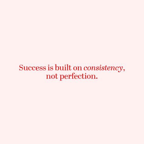 Success is built on consistency, not perfection. This pink-and-red aesthetic quote inspires a mindset shift toward progress and perseverance. A perfect reminder to focus on daily effort and personal growth. Let this empowering message motivate you to embrace the journey, not just the outcome. #aestheticquotes #motivationalquotes #successquotes #selfgrowth #mindsetshift #inspirationalquotes #positivevibes #dailyinspiration #empowerment #quoteoftheday Focus And Consistency Quotes, Red Aesthetic Motivation, 2025 Vision Board Aesthetic Red, Quotes For Perseverance, Perseverance Aesthetic, Red Aesthetic Quotes Positive, Red Motivational Quotes, Red Vision Board Aesthetic, Consistency Quotes Motivation