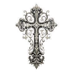 Baroque Cross Black and Grey Tattoo Design – Tattoos Wizard Designs Black And Grey Tattoo Design, Grey Tattoo Design, Cross Tattoo Design, Cross With Wings Tattoo, Cross With Wings, Black And Grey Tattoo, Rhinestone Designs Pattern, Design Tattoos, Cross Tattoo Designs