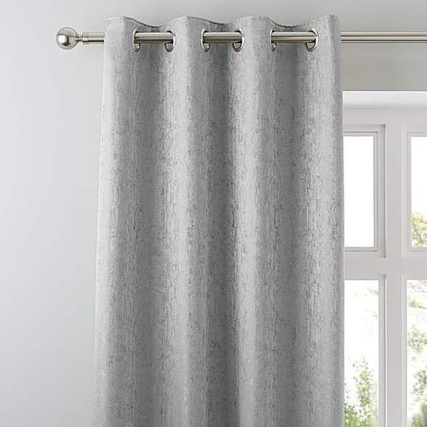 Richmond Silver Eyelet Curtains | Dunelm Duck Egg Blue Curtains, Curtains Dunelm, Contemporary Curtains, Eyelet Curtains, Types Of Curtains, Insulated Curtains, Curtain Sizes, Blue Curtains, Pleated Curtains