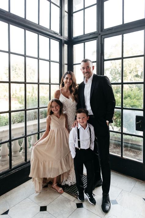 Ian and Andrea celebrated their 10-year anniversary with a family photoshoot at Gardencourt in Louisville, KY. The family dressed up in wedding attire to celebrate a decade of marriage. A 10-year anniversary shoot is a perfect excuse to document the family in style! photography: @leslierodriguezphoto hair / makeup: @thefenleystudio dress: @lulusdotcom Elegant Family Photoshoot, Courthouse Wedding Photos, Anniversary Shoot, Anniversary Photoshoot, Courthouse Wedding, 10 Year Anniversary, Style Photography, Louisville Ky, Family Photoshoot