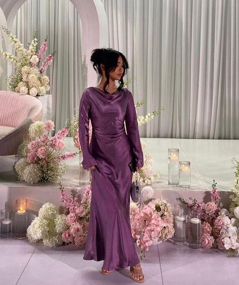 Purple Dress Prom, Elegant Purple Dress, Elegant Purple Dresses, Modest Evening Dress, Spring Wedding Guest Dress, Fall Wedding Guest, Fall Wedding Guest Dress, Purple Prom Dress, Prom Long