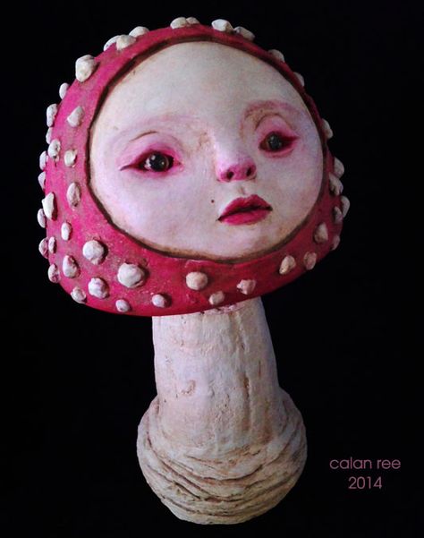 Mushroom Sculpture, Mushroom Aesthetic, Clay Garden, Mushroom Girl, Ceramic Mushroom, Ceramic Sculpture Figurative, Ceramic Inspiration, Mushroom Art, Figurative Sculpture