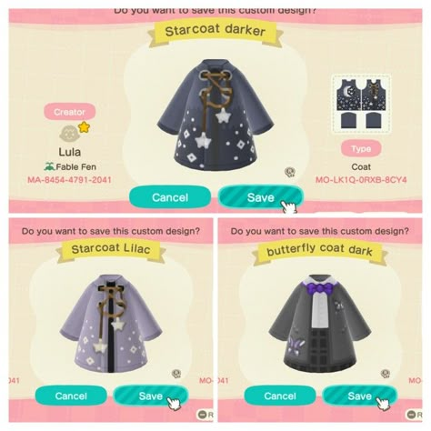 Kimono Acnh Code, Acnh Star Clothes, Animal Crossing Design Codes Clothes Male, Acnh Witchcore Codes, Cute Acnh Clothing Codes, Acnh Winter Clothes, Acnh Celestial Design, Animal Crossing Codes Clothes, Acnh Outfit Code