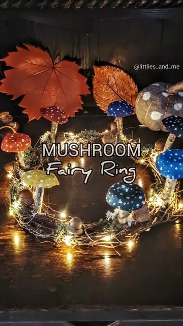 🌿 Nicky🌻| eco crafts for my littlies and me! on Instagram: "🍄 Mushroom Fairy Ring centrepiece 🍄
✨ Low cost seasonal whimsy!

With all the recent damp weather, mushrooms are popping up everywhere! And what could be more mystical and enchanting than a fairy ring? 🌿✨ The perfect, magical centerpiece for your autumn table. 🍂🍄

The idea for making these whimsical mushrooms with orange peel caps is from the amazing @sibster. If you’re not following her yet, you’re seriously missing out on some magic! ✨ I decided to go for rainbow-coloured caps for a playful twist, but feel free to keep it natural if that's more your style. For the stems, I used birch sticks since they’re already beautifully white, but any twigs will do!

To complete this woodland wonder, I added moss and acorns kindly g i Ring Centrepiece, Fairy Ring Mushrooms, Foil Fish, Whimsical Mushrooms, Eco Crafts, Holiday Inspo, Summer Play, Fairy Ring, Mushroom Fairy