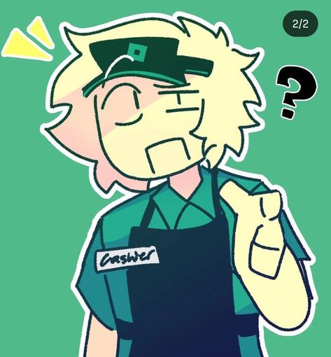 Roblox Art Pfp, Gasa4 Pfp, Cashier Gasa4 Fanart, Cashier Fanart, Cashier Roblox Fanart, Roblox Cashier, Cashier Gasa4, Roblox Cringe, Roblox Art