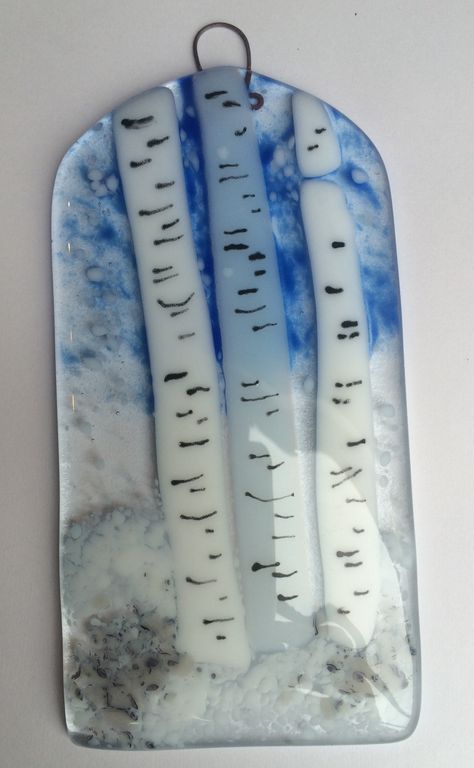 Winter birch tree scene: http://www.ebay.co.uk/sch/amao1202/m.html Tree Scene, Glass Fusion, Birch Tree, Fused Glass, Glass Art, Trees, Glass, Art