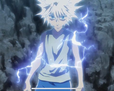 #killua #hxh #anime #godspeed Killua Lightning, Hxh Anime, Anime Character, Google Search, Anime, Blue