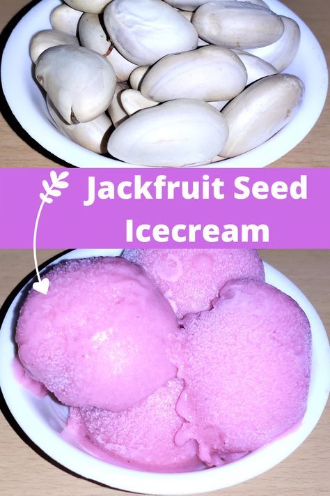 Jackfruit Dessert Recipes, Jackfruit Ice Cream, Jackfruit Smoothie, Jackfruit Seeds, Jack Fruit, Facial Routine, Jackfruit Recipes, Homemade Ice Cream Recipes, Fruit Seeds