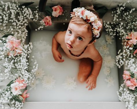 Valentines Milk Bath Baby, Milk Flower Bath Photography, Milk And Flower Bath Photography, Pregnant Milk Bath Photos, Kiddie Pool Photoshoot Milk Bath, Baby Milk Bath, Milk Bath, Kids Photoshoot, Strawberry Milk