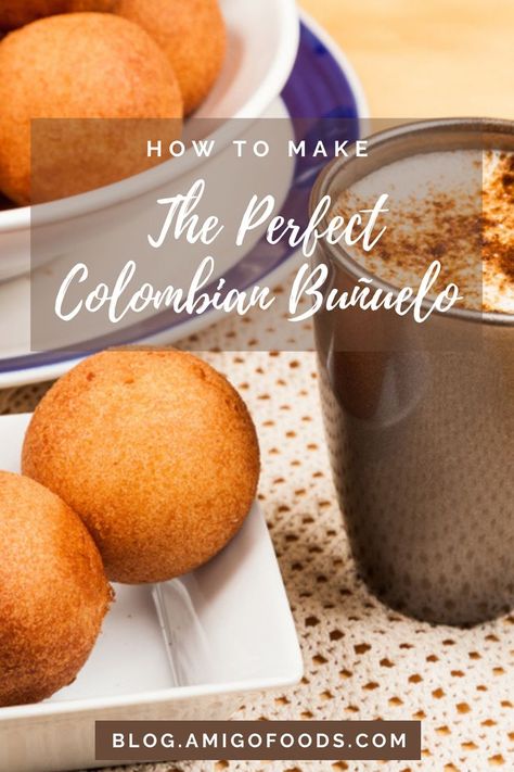 Colombian Dessert Recipes, Colombian Bunuelos Recipe, Colombian Desserts, Colombian Breakfast, Bunuelos Recipe, Columbian Recipes, Colombian Dishes, Fresco Cheese, Queso Fresco Cheese