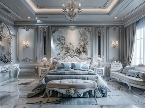 Royal Bedroom, Japandi Living, Neoclassical Interior, Glam Bedroom, Woman Bedroom, 아파트 인테리어, Classic Bedroom, Perfect Bedroom, Traditional Bedroom