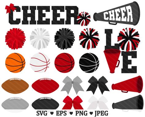 Cheer Designs, Cheerleading Ideas, Cheerleading Svg, Football Cheer, Sport Basketball, Cheerleading Outfits, Sports Basketball, 1 Image, Cricut Ideas