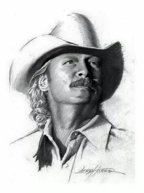 Alan Jackson = nice tattoo Alan Jackson Tattoo, Engraved Projects, Allan Jackson, Allen Jackson, Country Guys, Pencils Drawings, Country Tattoos, 1980s Music, Creative Tattoo