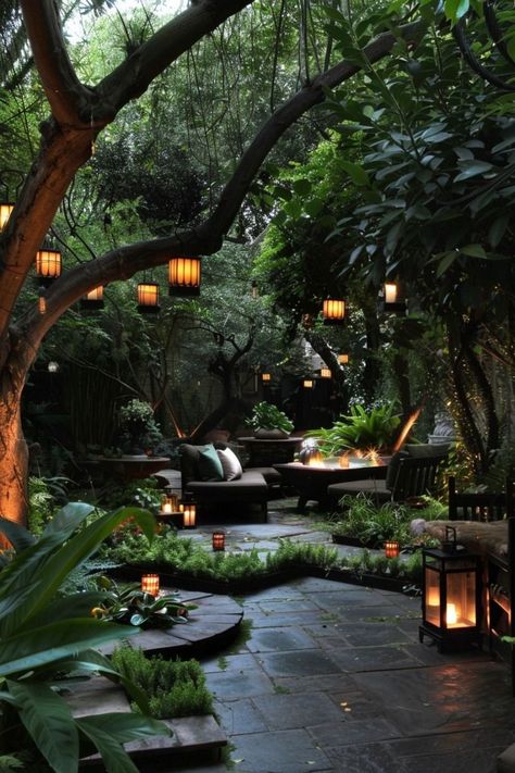 Zen Backyard Ideas, Design A Garden, Sellable Crafts, Small Garden Ideas, Courtyard Design, Hanging Plants Indoor, Beautiful Patios, Home Garden Design, Garden Landscape Design