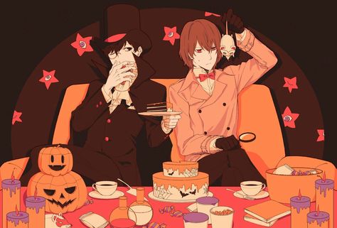 Akira, Akechi Persona 5 Halloween, Persona Characters, Persona 5 Anime, Goro Akechi, Persona Series, Akira Kurusu, Video Game Anime, Shin Megami Tensei, 5 Anime