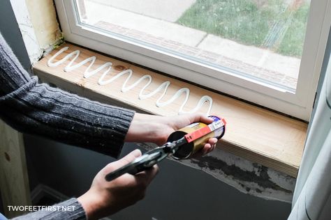 A step-by-step DIY tutorial on how to install window jamb extension, the perfect way to update your home. #DIY #homeimprovement Craftsman Style Window Trim, Window Jamb, Craftsman Window, Craftsman Window Trim, Diy Window Trim, Farmhouse Trim, Interior Window Trim, Kitchen Window Sill, Interior Window