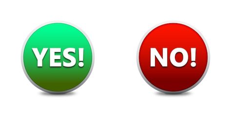 Vector yes and no buttons red and green ... | Premium Vector #Freepik #vector #positive-negative #tick #green-tick #yes Flat Vector Illustration, Yes Or No, Anime Monochrome, Flat Vector, Number 3, Premium Vector, Red Green, Graphic Resources, Vector Illustration