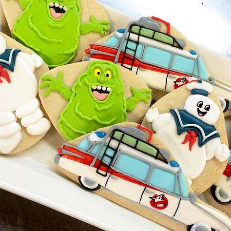 Pipeline Cookie - Ghostbusters cookies! Ghostbusters Cookies, Ghostbusters Party, Cookie Company, The Real Ghostbusters, Ghost Busters, Cooking School, Cookie Art, Cookie Designs, Ghostbusters