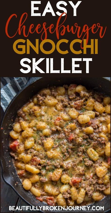 Ww Casseroles, Cheeseburger Gnocchi, Gnocchi Recipes Easy, Gnocchi Dishes, Ww Freestyle, Gnocchi Recipes, Love Your Body, Skillet Meals, Smart Points