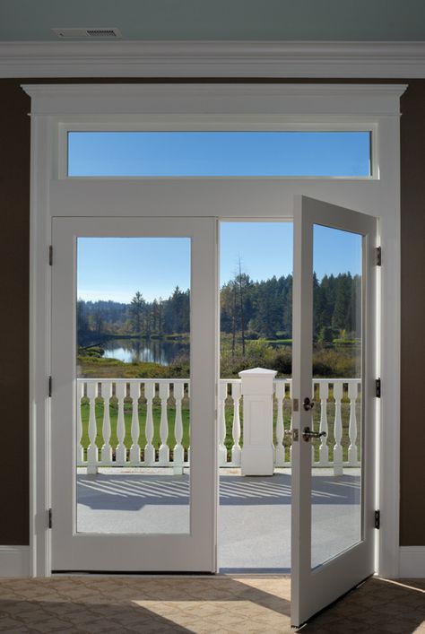 Index - Simpson Door French Doors With Transom, Internal French Doors, Double Glass Doors, French Doors Exterior, French Doors Patio, Door Inspiration, Transom Windows, Solid Doors, French Doors Interior