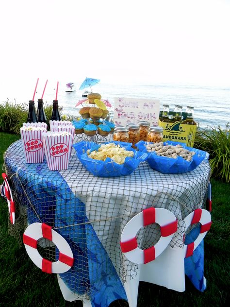 Mens birthday party centerpieces