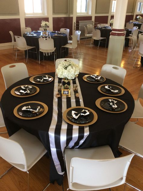 Auction Decorations, Black And Gold Party Decorations, Fancy Chair, Gold Graduation Party, 50th Birthday Decorations, Gold Party Decorations, Prom 2024, Planning Business, Event Planning Business