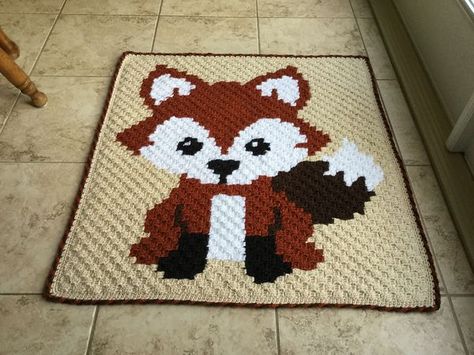 Fox C2c Crochet Pattern, C2c Animal Blanket, Fox Crochet Blanket, Crochet Fox Blanket, C2c Crochet Blanket Baby, Crochet C2c Pattern, Fox Blanket, C2c Crochet Blanket, Crochet Afgans