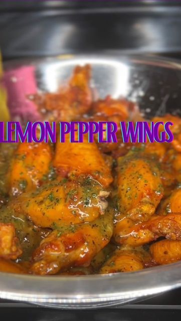 Lemon Pepper Chicken Wings Recipe, Lemon Pepper Sauce, Garlic Wings, Lemon Pepper Chicken Wings, Lemon Pepper Wings, Golden Brown Color, Spicy Wings, Pepper Seasoning, Chicken Recipies