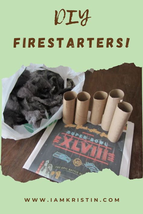 Everyone knows you need to empty your dyer lint so you don't start a house fire.  Well now you can save that lint and create a fire starter for camping or for your outdoor fire pits!  This is a no-waste DIY that is quickly and easy! Homemade Fire Starters, Outdoor Fire Pits, Fire Starter, No Waste, House Fire, Fire Starters, Diy Homemade, Fire Pits, Outdoor Fire