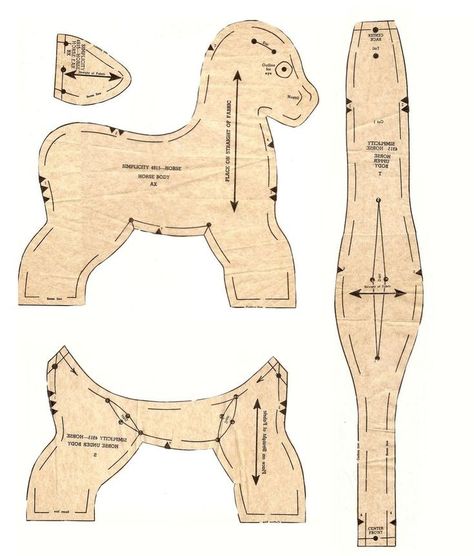 Images By Shauna Paul On I Can Sew! 38B Horse Stuffed Animal Pattern, Stuffed Horse Sewing Pattern Free, Horse Patterns Printable, Stuffed Horse Pattern, Horse Sewing Pattern, Dog Sewing Patterns, Doll Shoe Patterns, Plush Horse, Horse Quilt